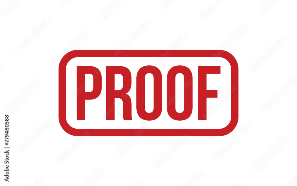 Proof Rubber Stamp Seal Vector Proof Rubber Stamp Seal Vector