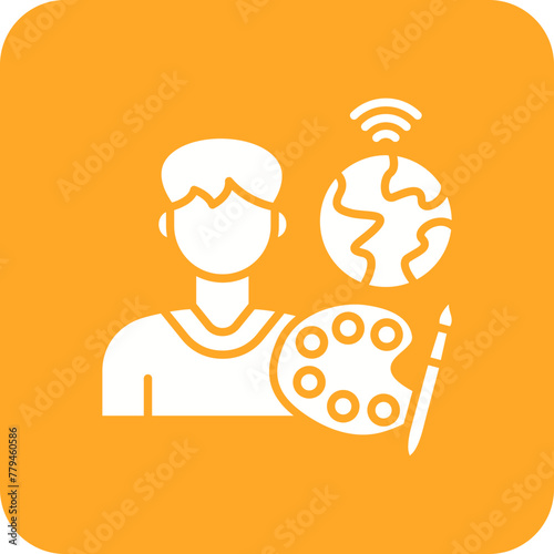Digital nomad Icon
