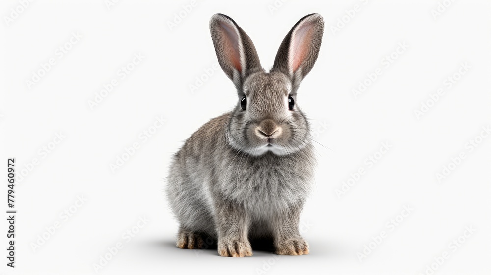rabbit isolated on white rabbit isolated on white