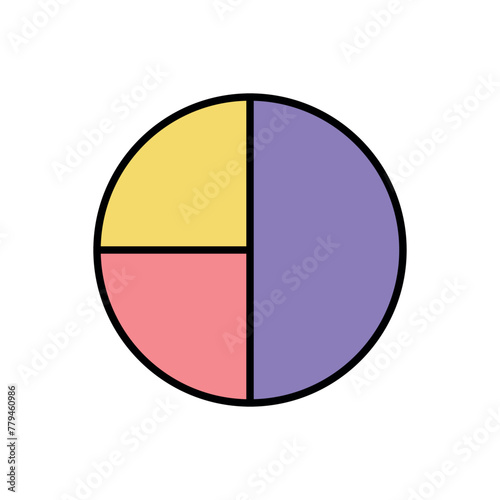 Pie Chart Icon Vector Illustration. Pie Chart Lineal Color Icon Free Download Pie Chart Icon Vector Illustration. Pie Chart Lineal Color Icon - GFXLoad