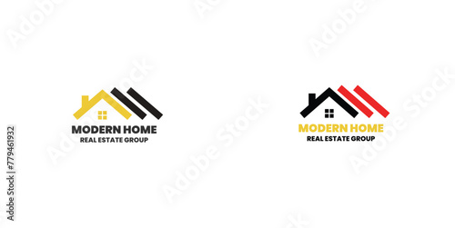 Simple line Real estate logo,House,icon ,.Print