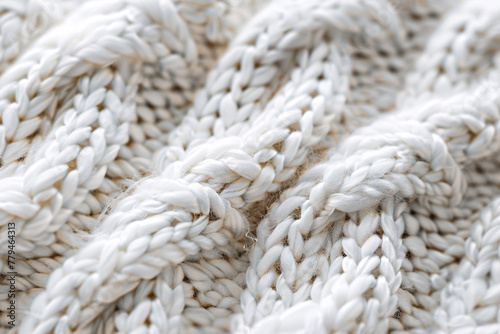 white woolen knitted background