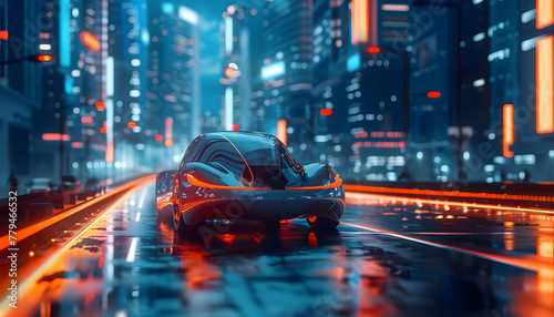 Imagine a car representing transportation and commuting ar7 4 v6 0 Generative AI photo