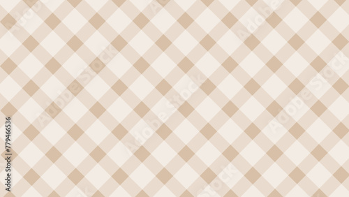 Light brown and white seamless pattern diagonal checkered background