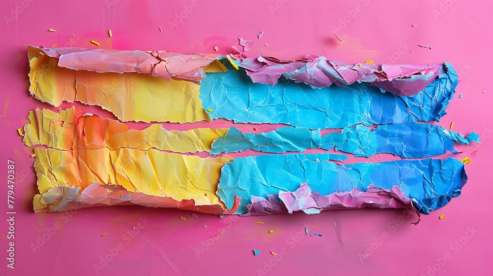 hole in colored paper