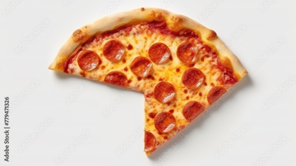 pizza on a white background pizza on a white background