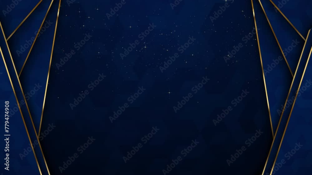 Particles gold bokeh framing event awards trailer titles cinematic concert openers luxury presentation background loop