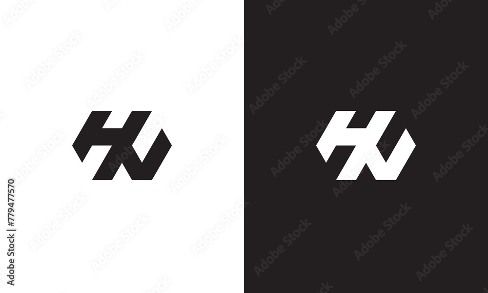 HV logo, monogram unique logo, black and white logo, premium elegant logo, letter HV Vector minimalist HV logo, monogram unique logo, black and white logo, premium elegant logo, letter HV Vector minimalist