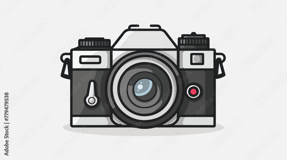 Photo camera icon vector sign and symbols flat vector