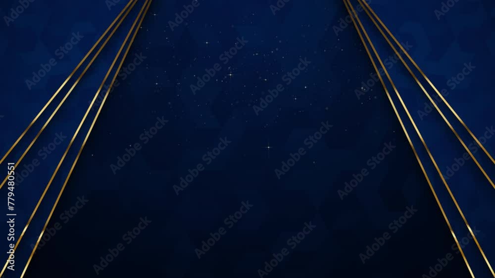 Particles gold bokeh framing event awards trailer titles cinematic concert openers luxury presentation background loop