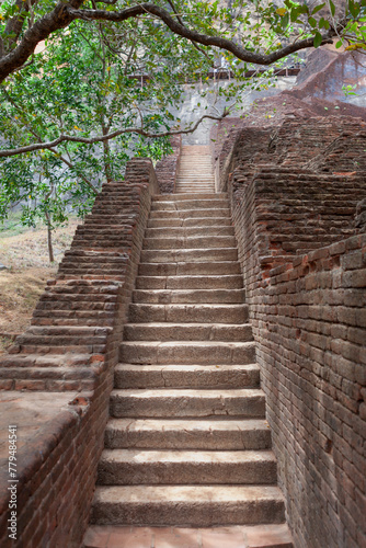 Sigiriya - An ancient rock fortress, Central Province, Sri Lanka photo