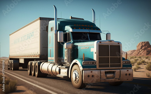 Truck in highway