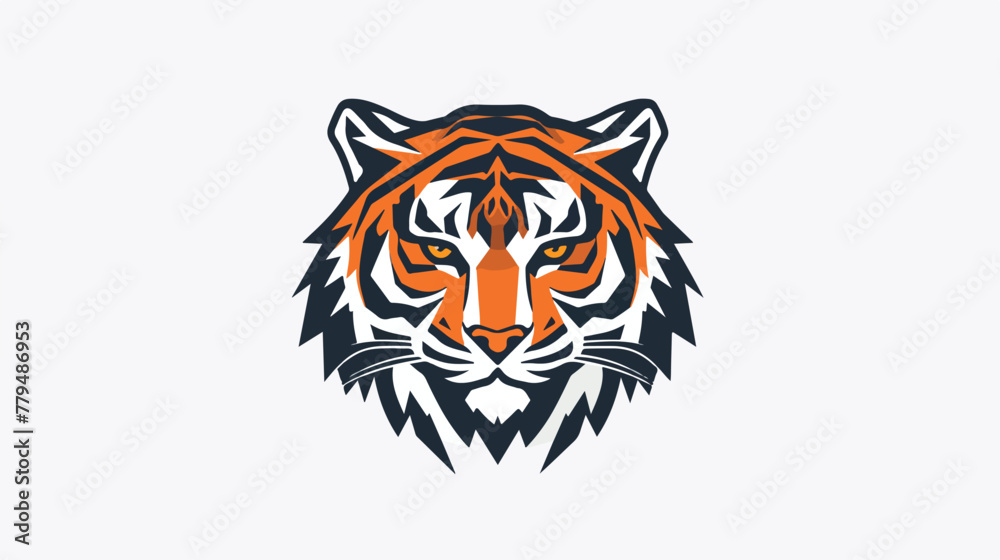 Monogram logo that forms a tigers head strong