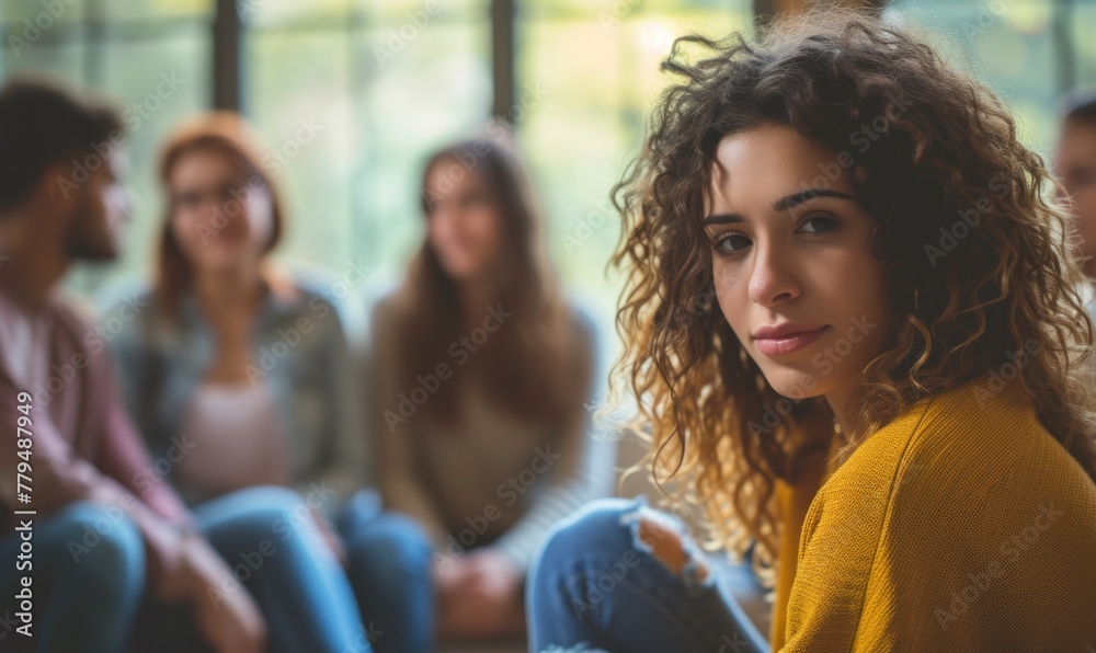 People therapy session concept. group of people talks about addictions. banner. People therapy session concept. group of people talks about addictions. banner.