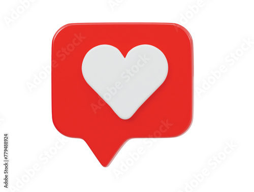 Free Download Heart icon 3d render illustration  - GFXLoad