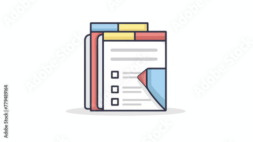 New document file paper blank single isolated icon 