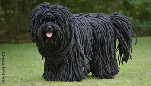 Puli-With-Its-Distinctive-Corded-Coat-