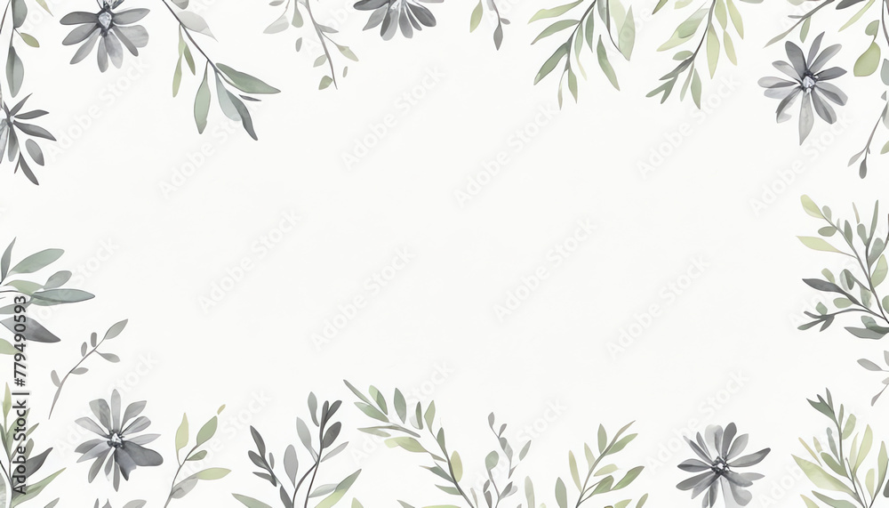 watercolor black leaves pastel background watercolor black leaves pastel background