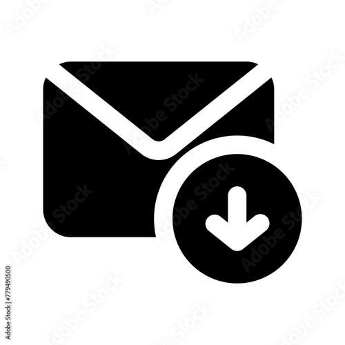 inbox glyph icon