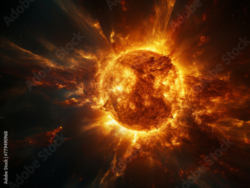The power of the sun: intense solar flares