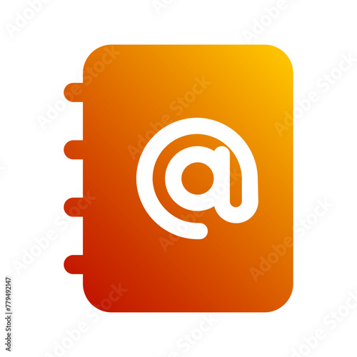 contact gradient icon