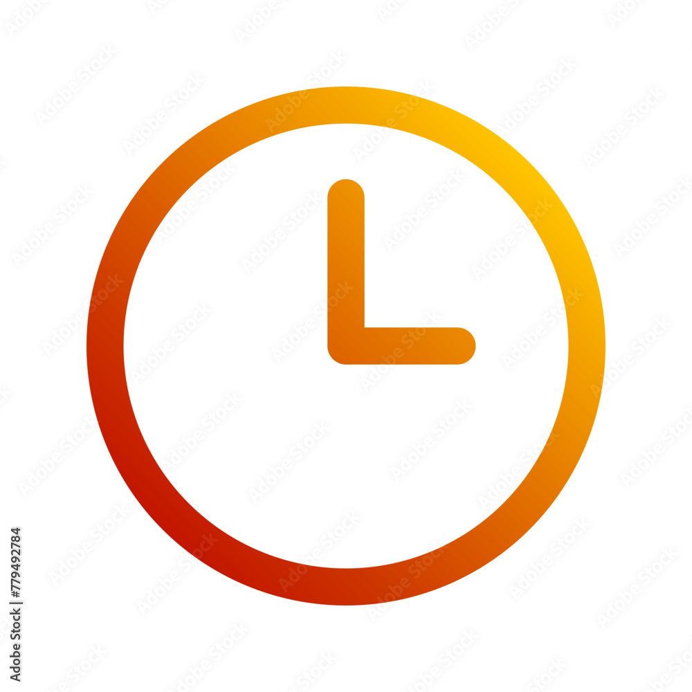 clock gradient icon clock gradient icon