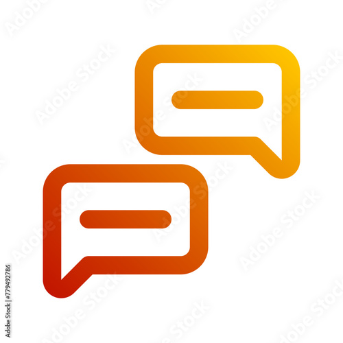 dialog gradient icon