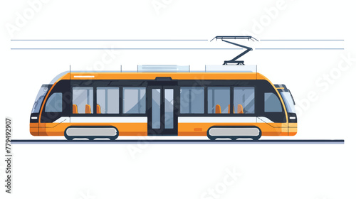 Public transportation icon design template Flat vector