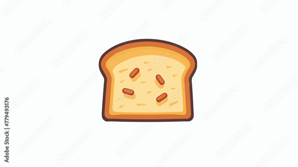 Toast logo. Bread vector. bread symbol. wallpaper.