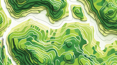 Topographic map background concept flat vector isolated