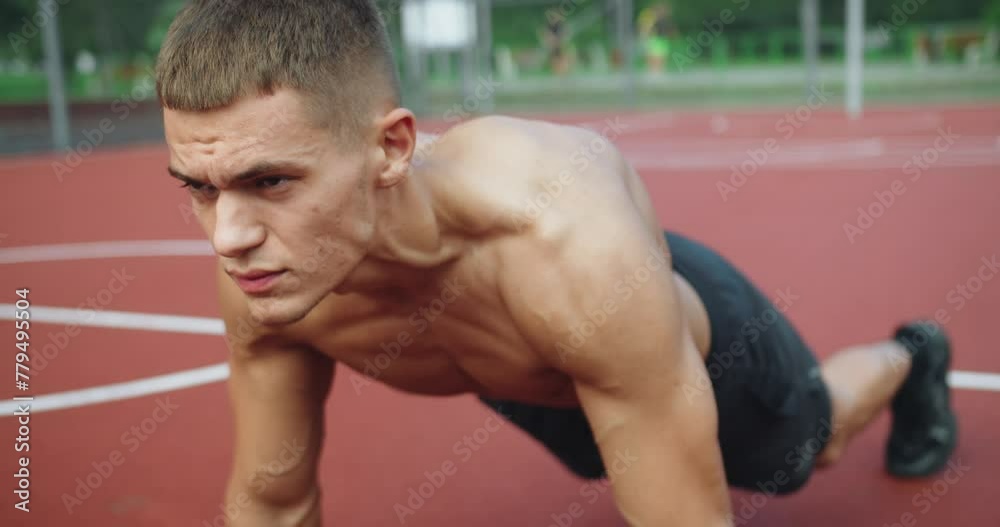 Young male with muscular body training outside. Fitness and healthy lifestyle concept. Working out for good health. Fitness and sport lifestyle. Sports, fitness routine, workout. motivation. Young male with muscular body training outside. Fitness and healthy lifestyle concept. Working out for good health. Fitness and sport lifestyle. Sports, fitness routine, workout. motivation.