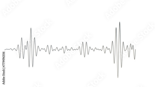 a white background with a white line of sound