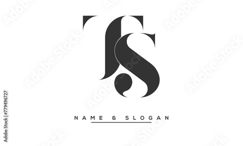 TS, ST, T, S Abstract Letters Logo Monogram