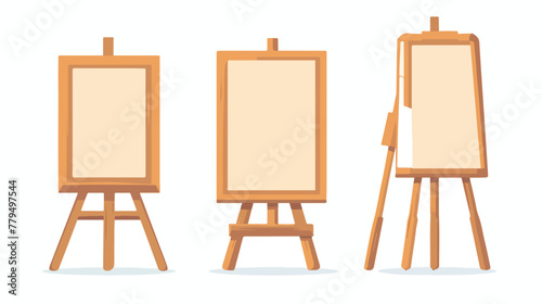 Vector illustration of an easel