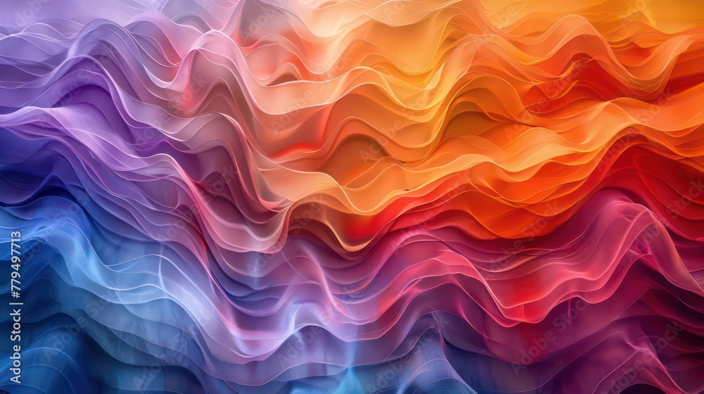3D Wave texture colorful abstract background. 3D Wave texture colorful abstract background.