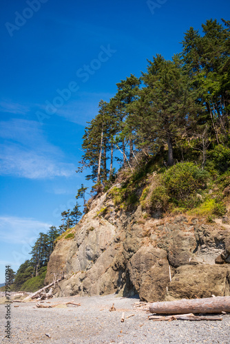 Coastal Rock Formations at Ruby Beach in Olympic National Park in Washington State