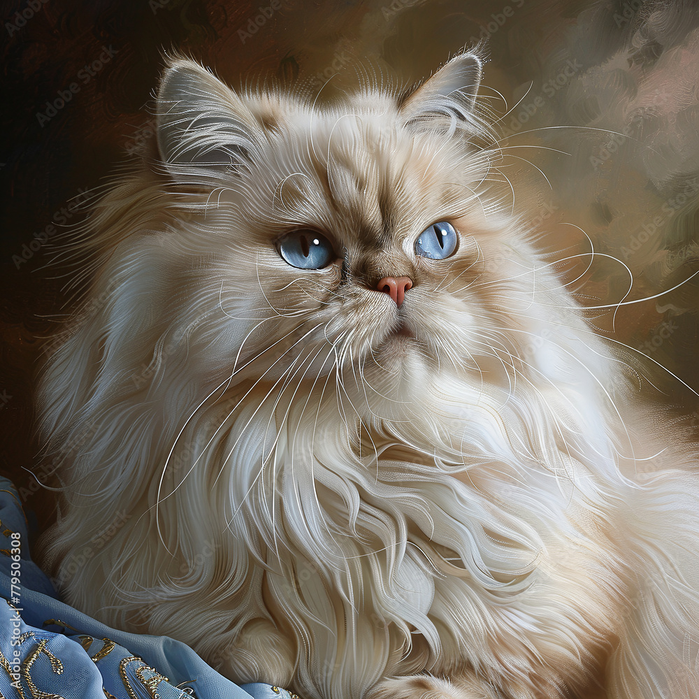Close-up portrait of a Persian cat.