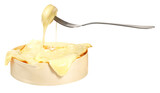 Melted Cheese with Bread - Transparent PNG Background