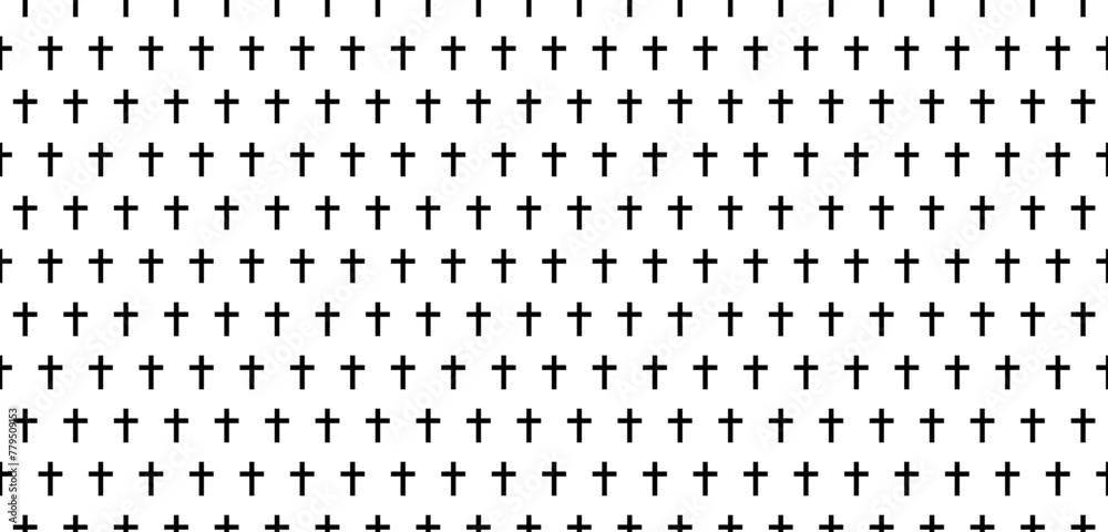 christian cross background. cross seamless pattern
