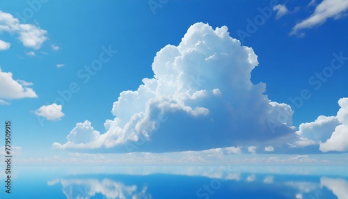 Obraz na płótnie blue sky and beautiful clouds w salonie