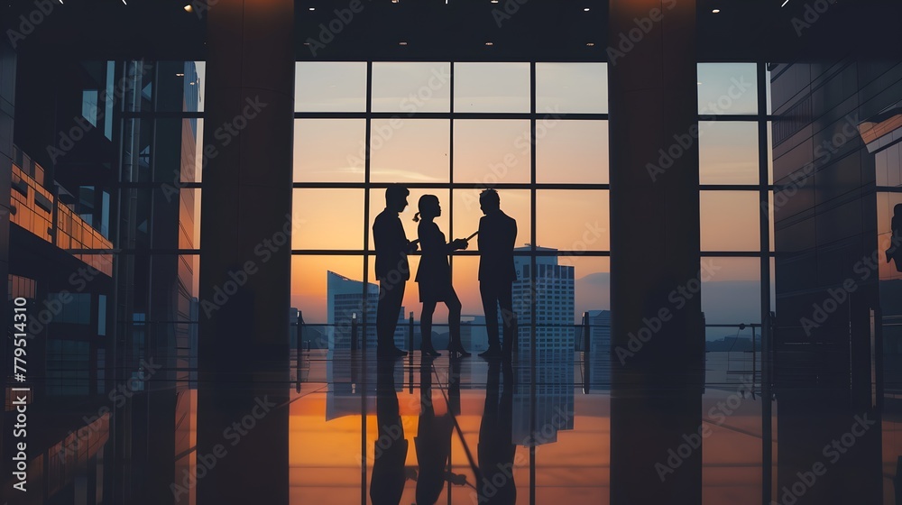 Silhouetted Couple Dancing in a Modern Interior at Sunset. Urban Romance Concept. Dancing Passion in a Contemporary Setting. Evening Rhythms Captured Elegantly. AI