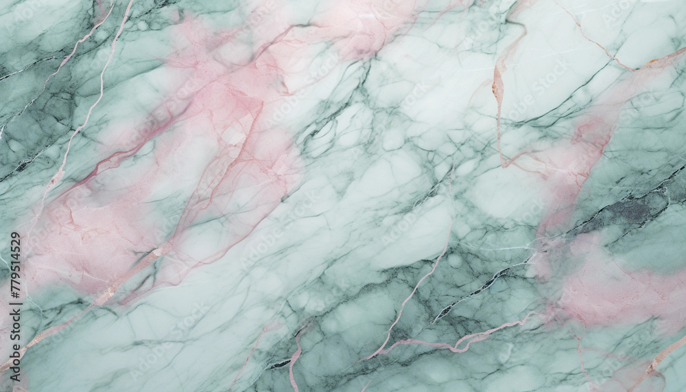 Vintage marble in pink and green color