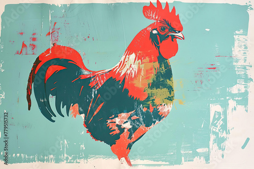 serigrafia di animale.