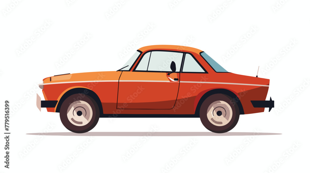 Vector car Icon Flat vector isolated on white background