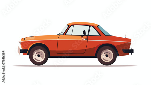 Vector car Icon Flat vector isolated on white background