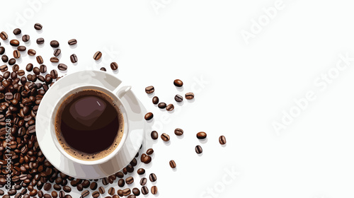 Vector coffee banner Coffee design vector illustration
