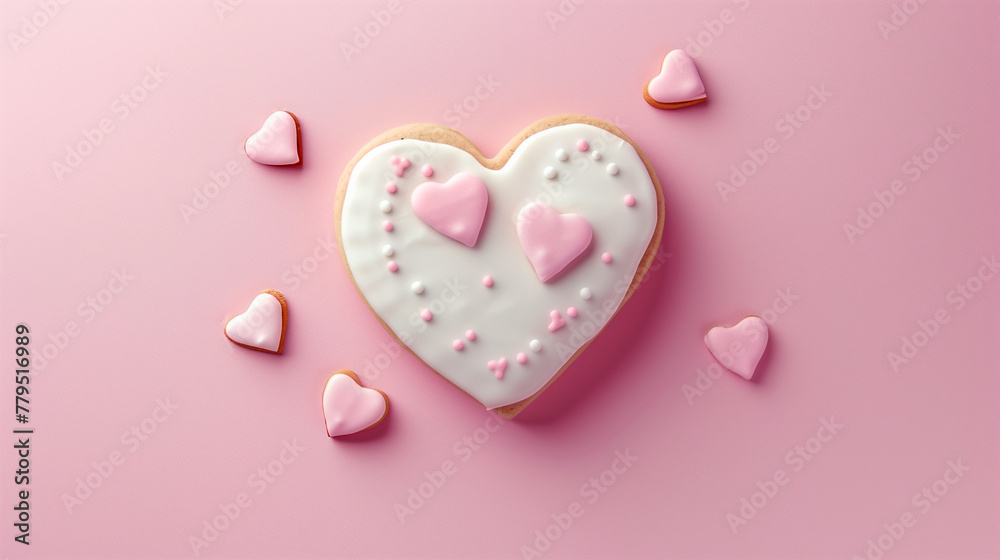 Heart Cookie Background Heart Cookie Background