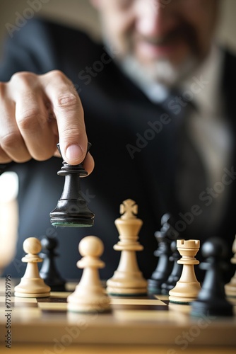 Entrepreneur making a chess move, detailed close-up, entrepreneur, chess, move, close, resolution, successful, plan, business, leadership, think, devious, detail, progress, skillful, insight, shrewdne
