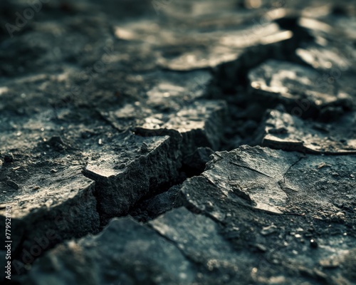 Shattered ground close-up, aftermath of quake, shatter, ground, quake, aftermath, damage, pathway, break, soil, crack, earth, landscape, deform, fracture, upheave, distress, disrupt, fissure, earthqua