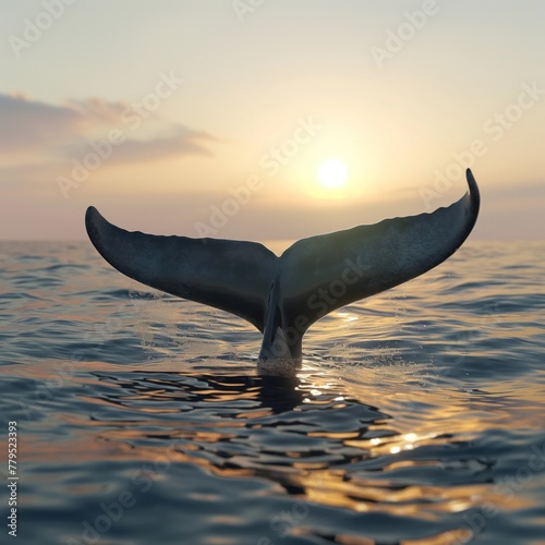 Whale tail in summer splash  against emptiness  anomal sea  minimal  whale  tail  summer  splash  emptiness  anomaly  sea  minimal  ocean  conservation  species  charity  platform  contribute  generou